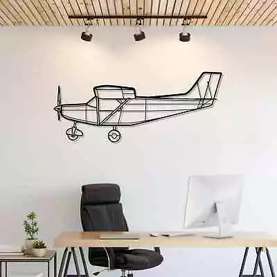 Wall Art Home Decor 3D Acrylic Metal Plane Aircraft USA Silhouette Jumper DIY • $87.99