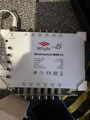 Communal Satellite Quattro LNB Whyte Series 5 Multiswitch WM512 • £40