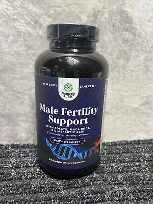 Multivitamin Male Fertility Supplement With L-Arginine D-Aspartic Acid 270 Capsu • $48.97