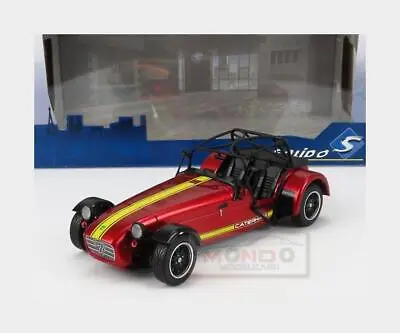 2014 Caterham Seven 275 Academy Metallic Red & Yellow 1:18 SOLID SL1801804 • £33.65