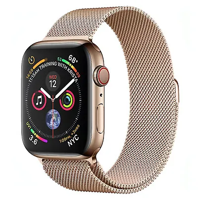 $7.79 • Buy For Apple Watch IWatch Band Series 8 7 SE 6 5 4 3 Magnetic Stainless Steel Strap