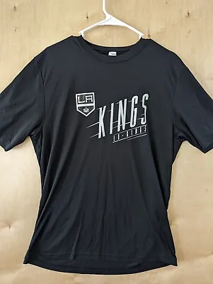 NHL Los Angeles LA Kings Mens T Shirt Large Black Short Sleeve Polyester • $4.63