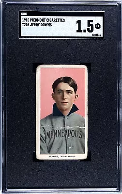 1910 Piedmont T206 Jerry Downs SGC 1.5! • $100