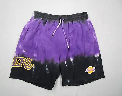 Los Angeles Lakers Shorts Mens Large Purple Mitchell Ness Tie Dye Basketball NBA • $30