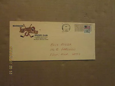 IHL Muskegon Lumberjacks Vintage Defunct Circa 1985 Dated Logo Business Envelope • $25