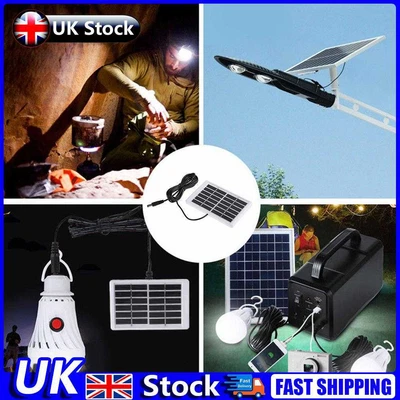 £6.63 • Buy 6V 1.2W Solar Panel With Cable DC Interface Lighting System For Outdoor Camping 