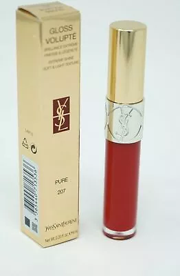 Yves Saint Laurent YSL Gloss Volupte 6ml Makeup Lip Color 207 Rouge Velours  • £11.89