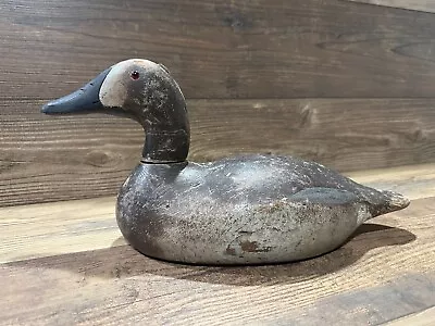 Antique Vintage Wood Duck Decoy **MASON**  Canvasback Hen --- SENECA LAKE • $449