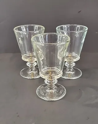 LA ROCHERE Wine Glasses PARIS MUSEES Bee Embossed Set Of 3 • $24.99