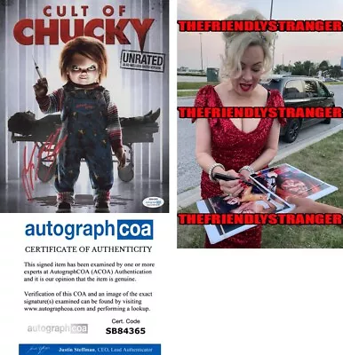 Jennifer Tilly Signed  CULT OF CHUCKY  8x10 Photo J PROOF Tiffany ACOA COA • $89.96