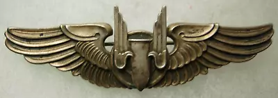 WW2 AAF Sterling Aerial Gunner Wing - 2 Piece Riveted - Balfour Maker - PB    XB • $210