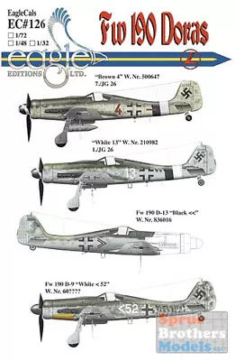 ECL32126 1:32 Eagle Editions Fw190 Doras #32126 • $22.59