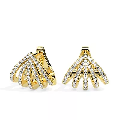 Elegant Radiance: Sterling Silver Gold Plated Earrings For The Modern Woman • $96.69