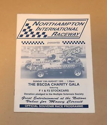 1995 Northampton Brisca F1 Stock Car BSCDA Charity Gala & F2 Programme 13 Aug • £1.35