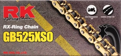 $133.16 • Buy RK 525 XSO GB Chain 120 Links Gold #GB525XSO-120 Honda VT600
