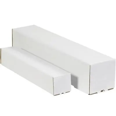 MyBoxSupply 3 X 3 X 43  White Square Mailing Tubes 25 Per Bundle • $57.99