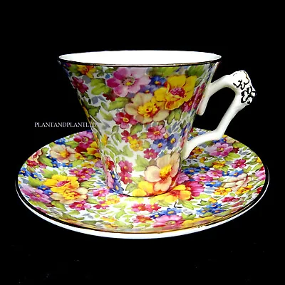 £18.25 • Buy James Kent Du Barry Pattern Chintz Cup And Saucer