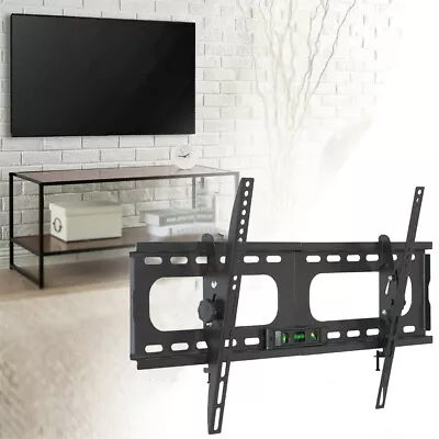 Large Heavy Duty Low Profile Design Tilt TV Wall Mount Bracket For 32-75'' TVs • $29.96