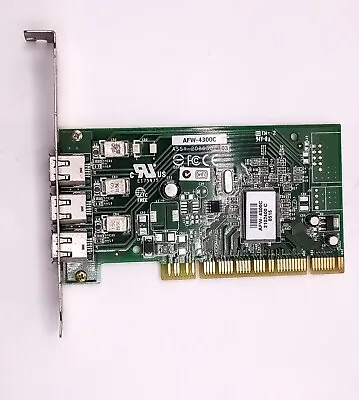 Adaptec AFW-4300C 3-Port FireWire IEEE 1394 Controller PCI Card • £14.99