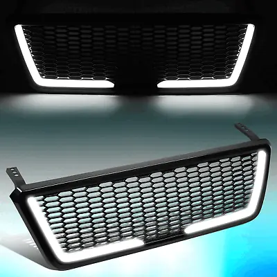 For 04-08 Ford F150 LED Bar Front Bumper Hood Grille Badgeless Honeycomb Mesh • $118.98