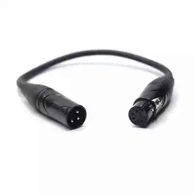 1' XLR 5-Pin Female To 3-Pin Male Turnaround DMX Adapter Cable • $10.88