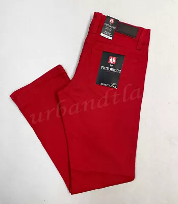 Men's Stretch Color Slim Jeans Pants Size 28-42 GS21 • $31.95