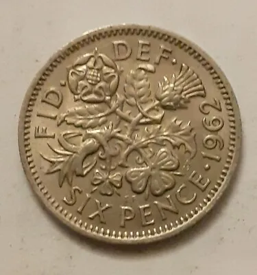 Free 1962 Sixpence Queen Elizabeth Ii A Must Have For The Collector Stunning!!!  • £3.50