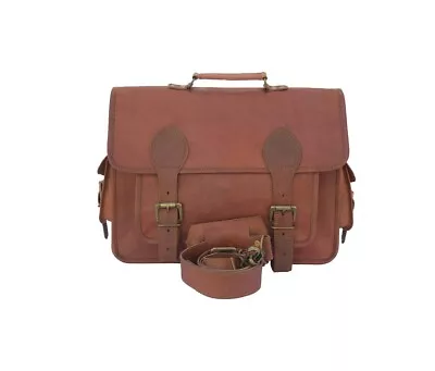 Women's New Genuine Goat Leather Messenger Laptop Satchel Briefcase Bag • $70