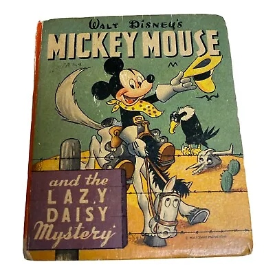 VTG Mickey Mouse And The Lazy Daisy Mystery Better Big Little Books 1433 Disney • $19.95