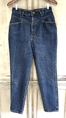 Chic Vtg. 80’s High Waist Tapered Leg Jeans Made In USA Sz 26x28 • $27.20