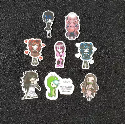 Goth Stickers Emo Decals Alt Anime Manga Chibi Japanese Manga Scene Emo • $4