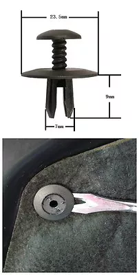 10 Scrivet Bumper Bar Engine Cover Wheel Arch Grille Interior Retaining Clip BMW • $10.99