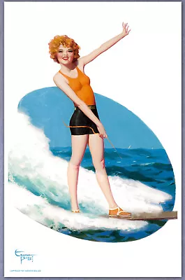 1920's Enoch Bolles Authentic Pin-Up Poster Art Print Clara Bow Surfing 11x17 • $14.99
