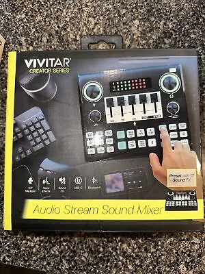 Vivitar Creator Series Audio Stream Sound Mixer USB-C Bluetooth Voice Effects  • $15