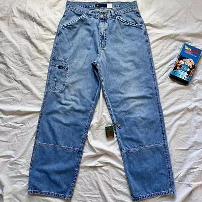 Vintage 1999 Levi's L2 Baggy Wide-Leg Jeans - 33x32 • $60