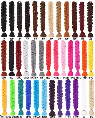 $13 • Buy 1X-pression Xpression Kanekalon 82   165g Ultra Braiding Hair Pre Stretched