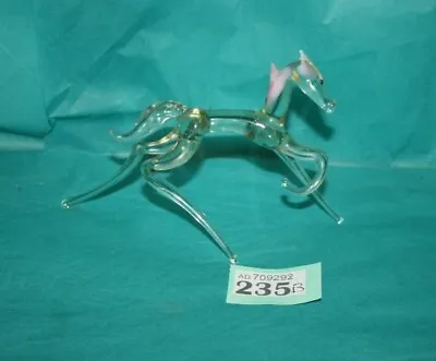 Vintage Miniature Hand Blown Murano Glass Animal Art Figurine Horse Ref 235B • £14