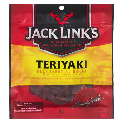 6 Pack New Jack Links BEEF Jerky TERIYAKI 80g Bag- FRESH & Delicious Snack • £42.63