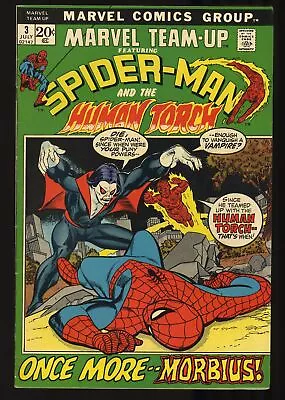 Marvel Team-up #3 FN/VF 7.0 Morbius! Human Torch! Spider-Man! Marvel 1972 • $0.99