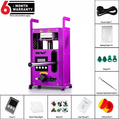 4 Ton Hydraulic Heat Press Machine With Dual 4x4  Heated Plates KP-4 Purple • $305.99