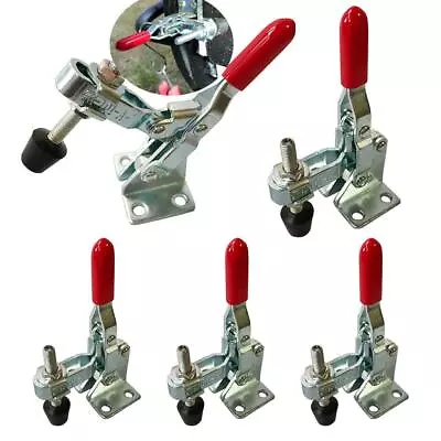 Toggle Clamps Vertical 50Kg/ 110Lbs Holding Capacity Force Quick Release Heav... • $25.53