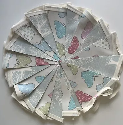 £36 • Buy Handmade Oilcloth Bunting - Garden/Home Butterflys - 5 Meters Double Sided