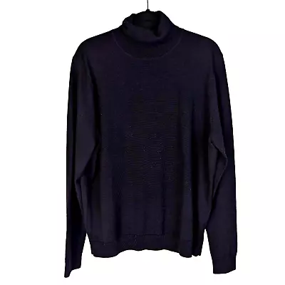 Nordstrom Men's Black  Mock Neck 100% Merina Wool Size XL • $25.99