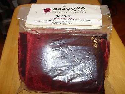 🎼T-102 Bazooka BASS TUBE⚡Cosmetic COVER Or  SOCK  BURGUNDY Color Vintage NIP • $20