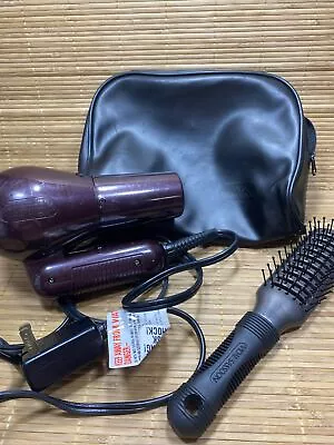 Vidal Sassoon Professional (1600W) Hair Dryer Model VS726 W/ Travel Bag & Brush • $34.95