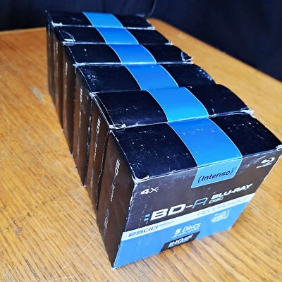 £40 • Buy Job Lot Of 24x Intenso Blu-Ray BD-R Media DISCS Jewel Case 25Gb 4X NEW SEALED