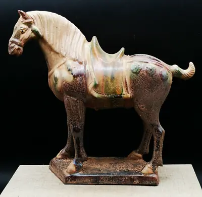 £45.59 • Buy 8.3  Collect Chinese Ceramics Tang Sancai Pottery Zodiac Animal War-horse Statue