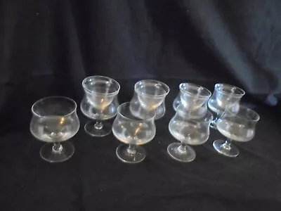 VINTAGE SET Of 8 Shrimp Cocktail Glasses With 4 Inserts  • $30