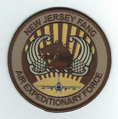 119th NEW JERSEY FANG 'AIR EXPEDITIONARY FORCE' With F-16  Desert Patch • $7.99