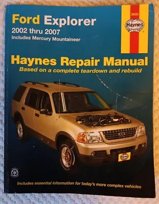 Haynes Ford Explorer 2002-2007 Repair Service Manual Mercury Mountaineer 36025 • $8.97
